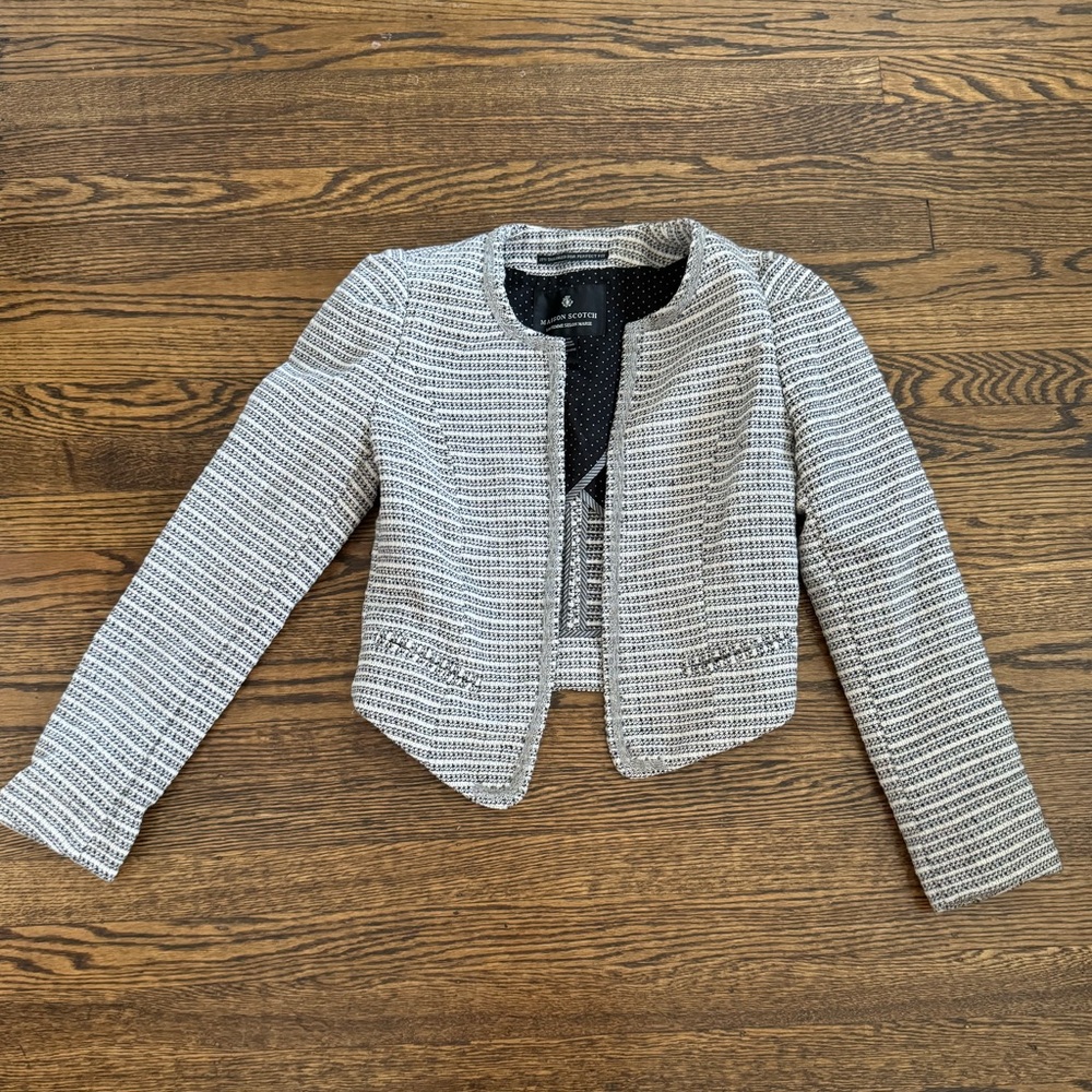 Maison Scotch | Tweed Tailored Jacket | XS